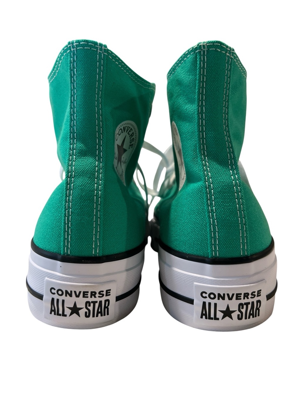 Converse Chuck Taylor Lift Platform High Top Green Kelly Green NWOT Women’s 8.5 - Picture 4 of 5